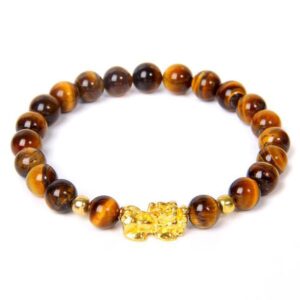 Feng Shui Double PiXiu Bracelet Obsidian Pixiu Wealth Bracelet
